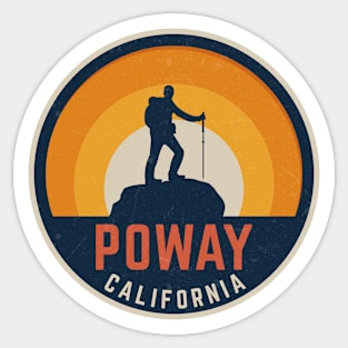 Poway California Hiking Sticker